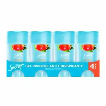 Sam's Club Desodorante secret invisible nectarina 4 pzas de 45 g c/u oferta