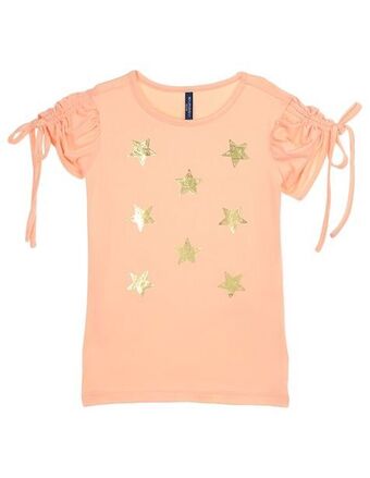 Blusa weekend manga corta estampado gráfico para niña