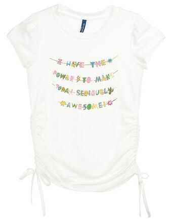 Suburbia Blusa weekend manga corta estampado gráfico para niña oferta