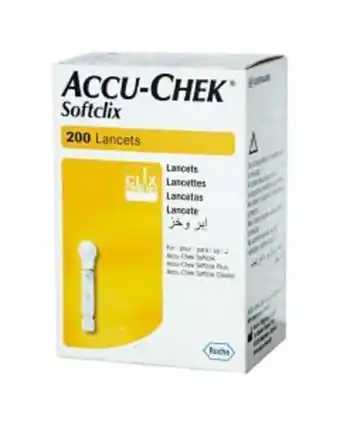 Accu-chek softclix lancetas 200 unidades