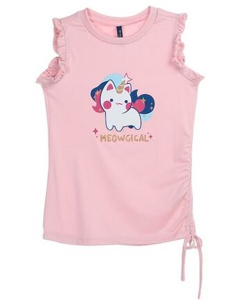 Suburbia Blusa weekend manga corta estampado gráfico para niña oferta