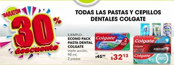 DelSol Econo pack pasta dental colgate 90ml oferta