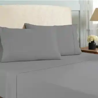 Set sábanas algodón 4 pzs 450 h ind gris