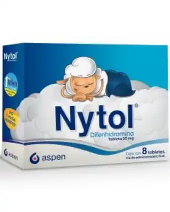 Nytol 50 mg con 8 tabletas