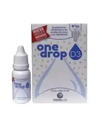 Farmacias del Ahorro One drop d3 suplemento alimenticio gotas 3 ml oferta