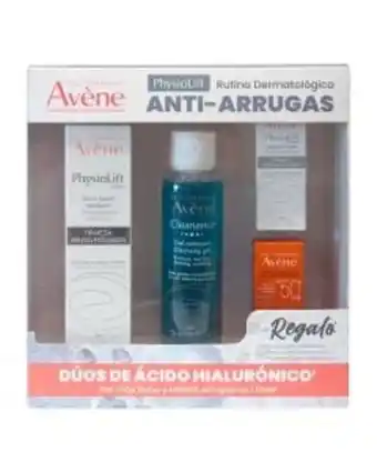 Avene kit physiolift suero + cleanance gel 100 ml + protector solar anti edad 5ml + physiolift día 5ml