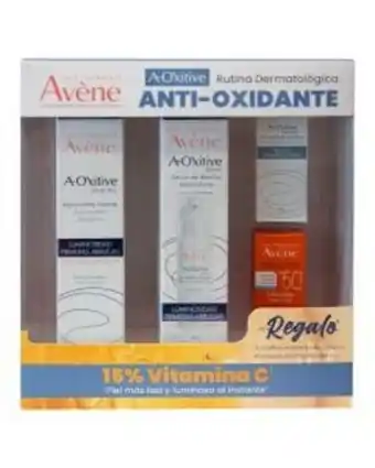 Avene kit a-oxitive suero anti oxidante 30ml + a-oxitive aquacrema 30ml + a-oxitive contorno de ojos 2ml + protector solar ul