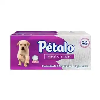 Servilleta blanca petalo 160 pz