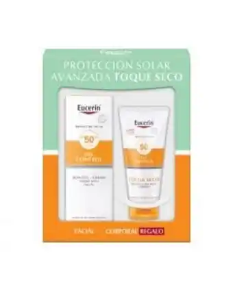 Pack eucerin toque seco protector solar facial + protector solar corporal fps50