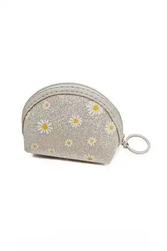 Monedero de margaritas con glitter