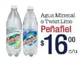 Agua Mineralo Twist Litro Peñafiel