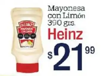 Mayonesa con Limón Heins 390g