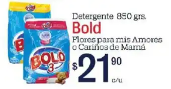 DetergenteFlores para Mis Amores o Cariños de Mamá Bold 850g