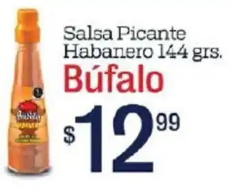 Salsa Picante Habanero Búfalo 144g