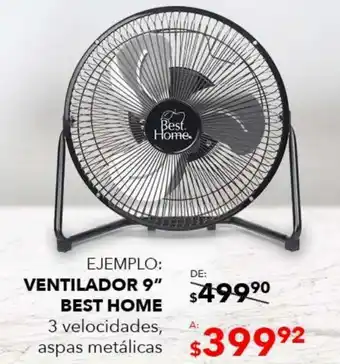 DelSol Ventilador Best Home 9" oferta