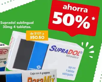 Farmacia San Pablo Supradol Sublingual 30mg 4 tabletas oferta