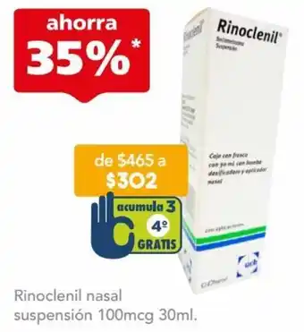 Farmacia San Pablo Rinoclenil Nasal Suspensión 100mcg 30ml oferta