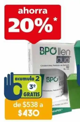 Farmacia San Pablo Bpollen Duo Gel 1% o 5% 30g oferta
