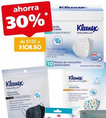Kleenex Mascarillas Desechables 10 piezas