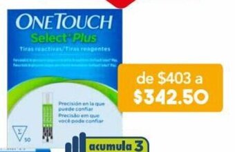 Farmacia San Pablo One Touch Select Plus 50 tiras reactivas oferta