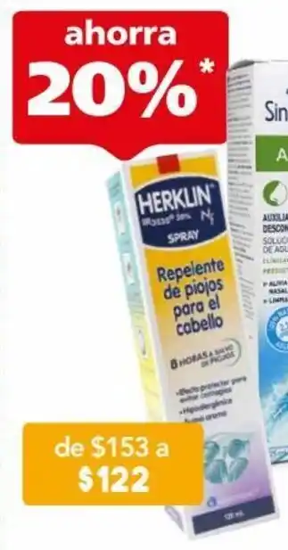 Farmacia San Pablo Herklin Repelente Solución 2g 120ml oferta