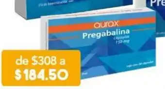 Farmacia San Pablo Aurax Pregabalina 150mg 28 cápsulas oferta