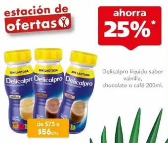 Farmacia San Pablo Delicalpro Líquido Sabor Vainilla, Chocolate o Café 200ml oferta