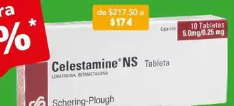 Farmacia San Pablo Celestamine ns 10 tabletas caja loratadina 5 mg betametasona 0.25 mg oferta