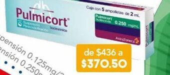 Farmacia San Pablo Pulmicort 5 suspensión ampolleta budesónida 0.25 mg budesónida 500 mg oferta