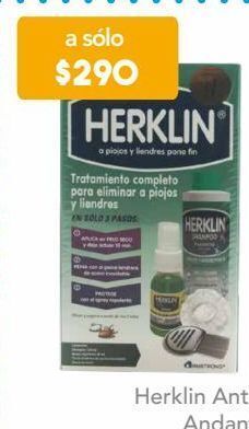 Farmacia San Pablo Herklin kit antipiojos shampo 120ml+spray 30ml+ peine lendrera+gorra de baño oferta