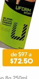 Farmacia San Pablo Uform sport gel reafirmante corporal termogénico 200 ml oferta