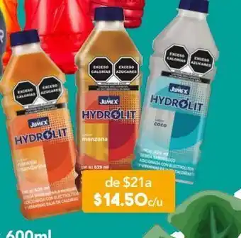 Farmacia San Pablo Hydrolit bebida sabor manzana adicionada con electrolitos y vitaminas 625 ml oferta