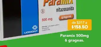 Farmacia San Pablo Paramix 6 tableta caja nitazoxanida 500 mg oferta