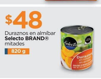 Chedraui Duraznos en almíbar selecto brand 820g oferta