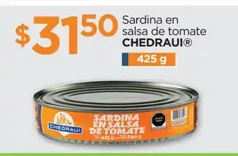 Chedraui Sardinas en salsa de tomate chedraui 425g oferta