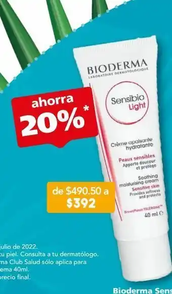 Bioderma sensibio crema facial ligera 40 ml