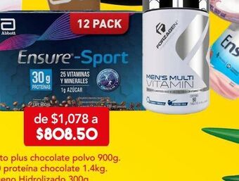 Farmacia San Pablo Ensure sport alimentación especializada sabor café mocha 12 piezas oferta