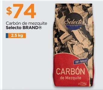 Chedraui Carbón de mezquite selecto brand 2,5kg oferta