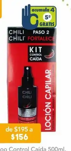 Farmacia San Pablo Chili & chili pack shampoo vitaminado + loción tratamiento capilar para cabello escaso oferta