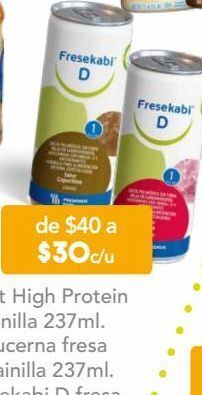 Fresekabi d fórmula para alimentación enteral sabor fresa