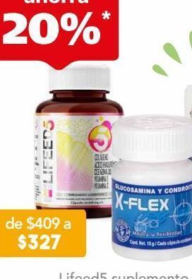 Farmacia San Pablo Lifeed5 suplemento a base de colágeno, ácido hialurónico con vitaminas y minerales oferta