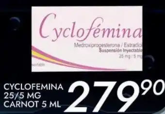 Alsuper Cyclofemina 25/5mg Carnot 5ml oferta