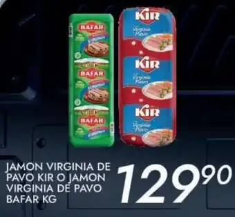 Alsuper Jamon Virginia Pavo Kir O Jamon Virginia de Pavo Bafar oferta
