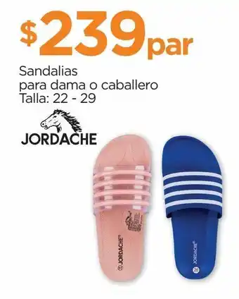 Chedraui Sandalias para dama o caballero jordache talla 22-29 oferta