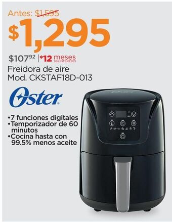 Freidora de aire oster