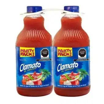 Sam's Club Jugo de tomate clamato party pack 2 pzas de 2.54 l oferta