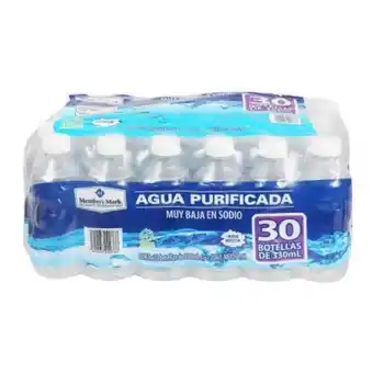 Agua purificada member's mark 30 pzas de 330 ml c/u