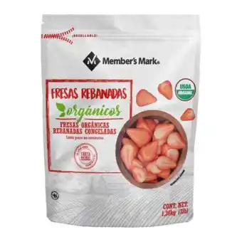 Sam's Club Fresas rebanadas member's mark orgánicas 1.36 kg oferta