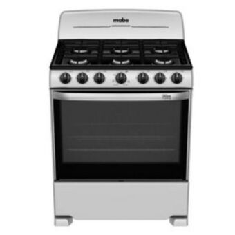 Estufa mabe de piso 30p encendido manual silver em7622baps1