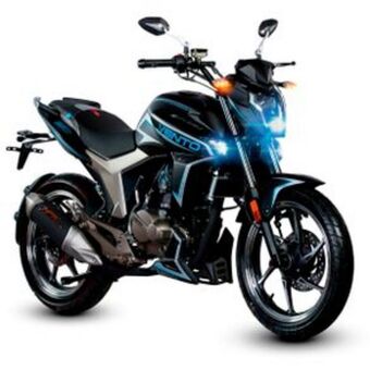 Motocicleta deportiva vento storm negro 250 cc 2022